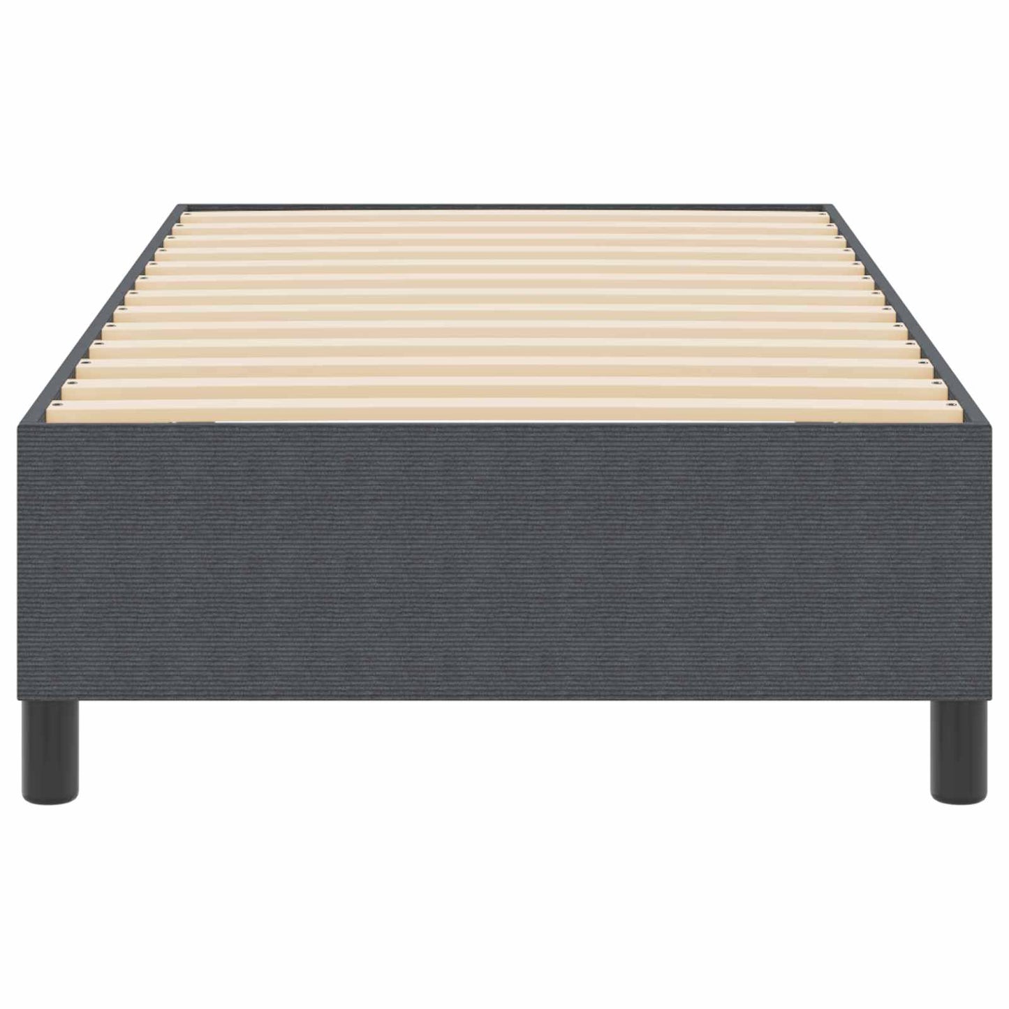 Plattformbettgestell Dunkelgrau 90 x 200 cm Stoff