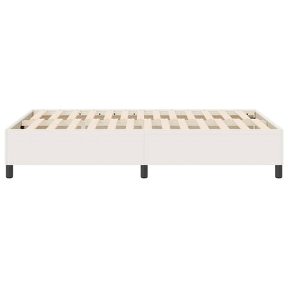 Plattformbettgestell Creme 120 x 200 cm Stoff