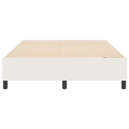 Plattformbettgestell Creme 160 x 200 cm Stoff