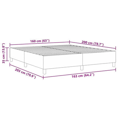 Plattformbettgestell Creme 160 x 200 cm Stoff