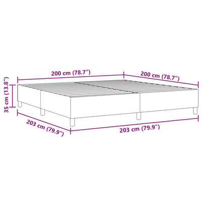 Plattformbettgestell Grau-Grün 200 x 200 cm Stoff