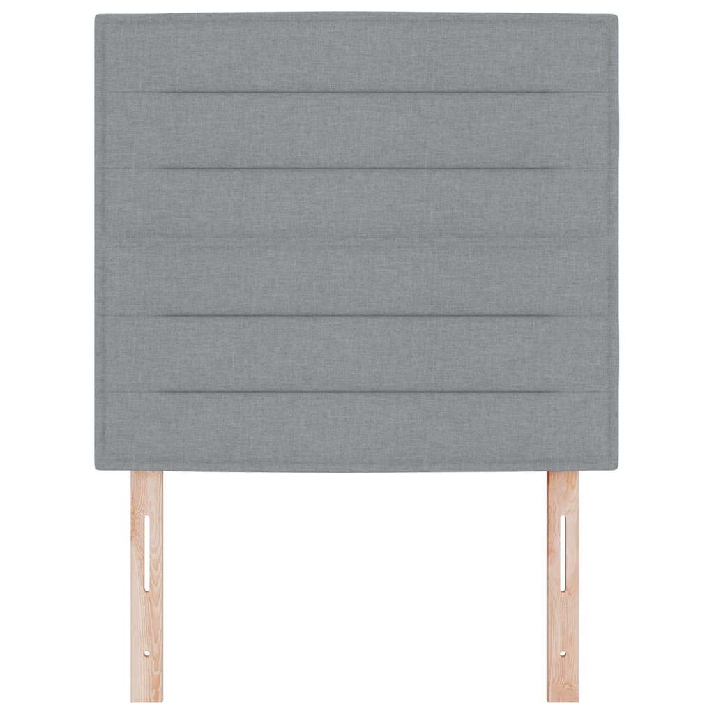 vidaXL Kopfteil mit Kopfteil Hellgrau 80 cm Kunstleder