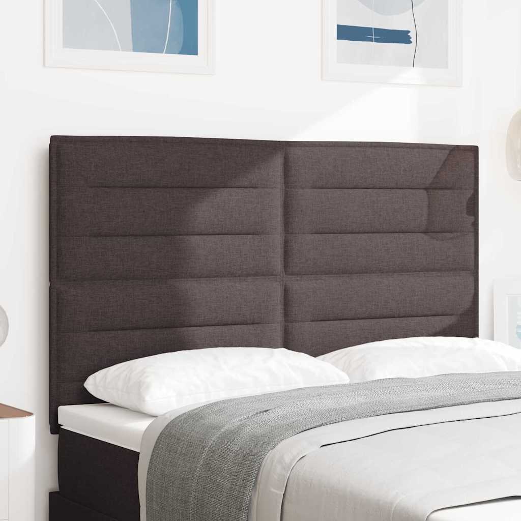 vidaXL Kopfteil Sonstiges mit Kopfteil Dunkelbraun 140 cm Stoff