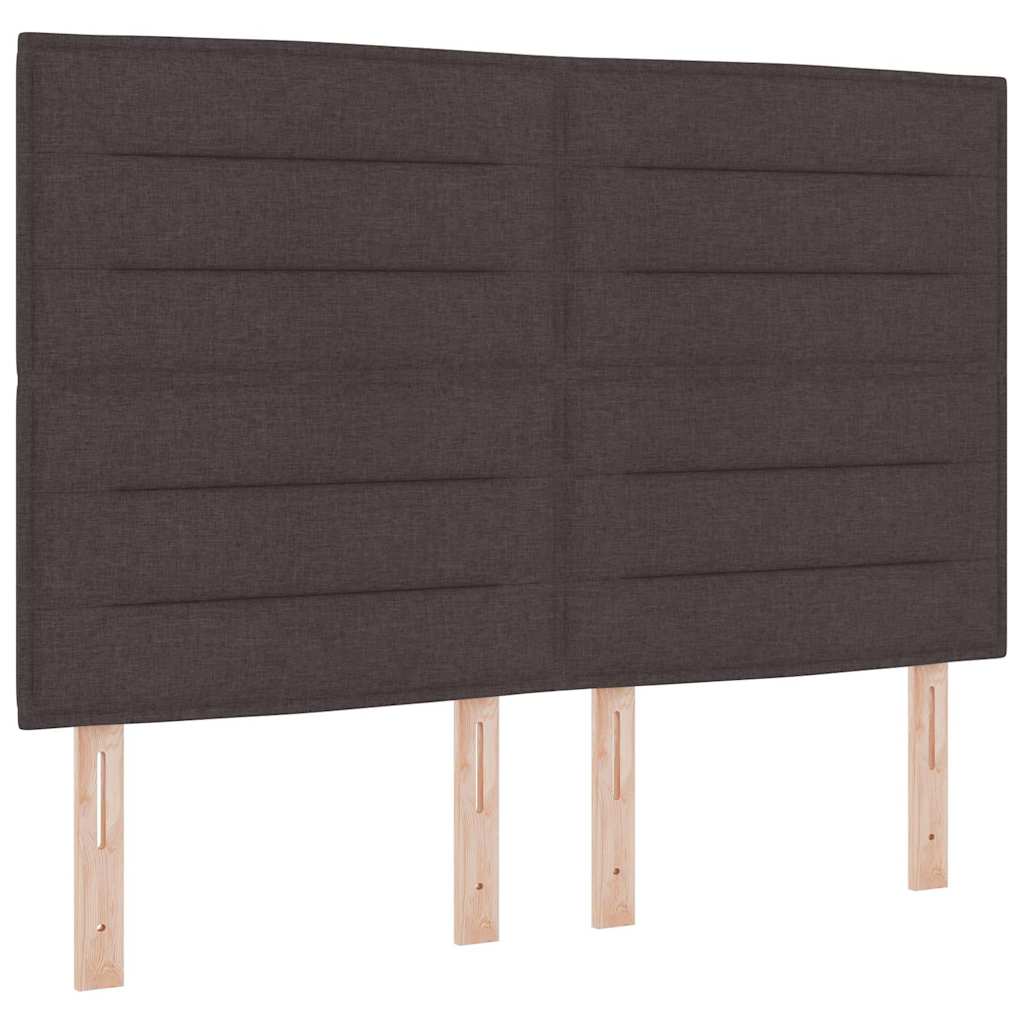 vidaXL Kopfteil Sonstiges mit Kopfteil Dunkelbraun 140 cm Stoff