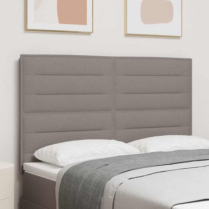 vidaXL Kopfteil mit Kopfteil Taupe 144 cm Kunstleder