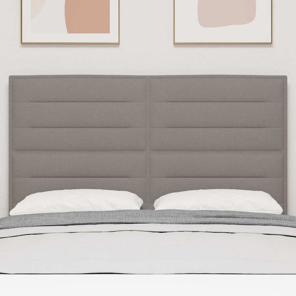 vidaXL Kopfteil mit Kopfteil Taupe 144 cm Kunstleder