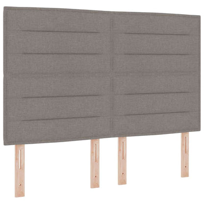 vidaXL Kopfteil mit Kopfteil Taupe 144 cm Kunstleder