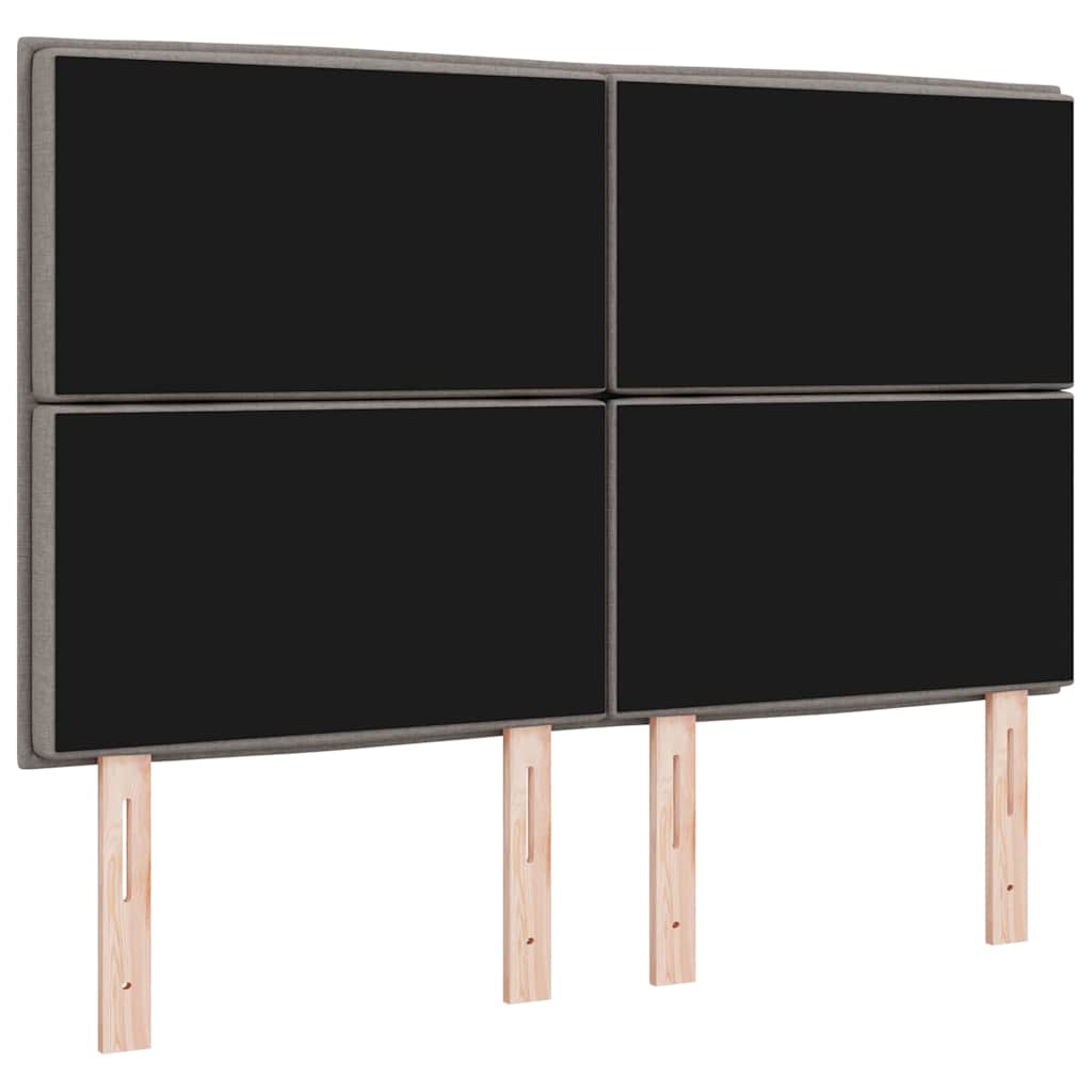 vidaXL Kopfteil mit Kopfteil Taupe 144 cm Kunstleder