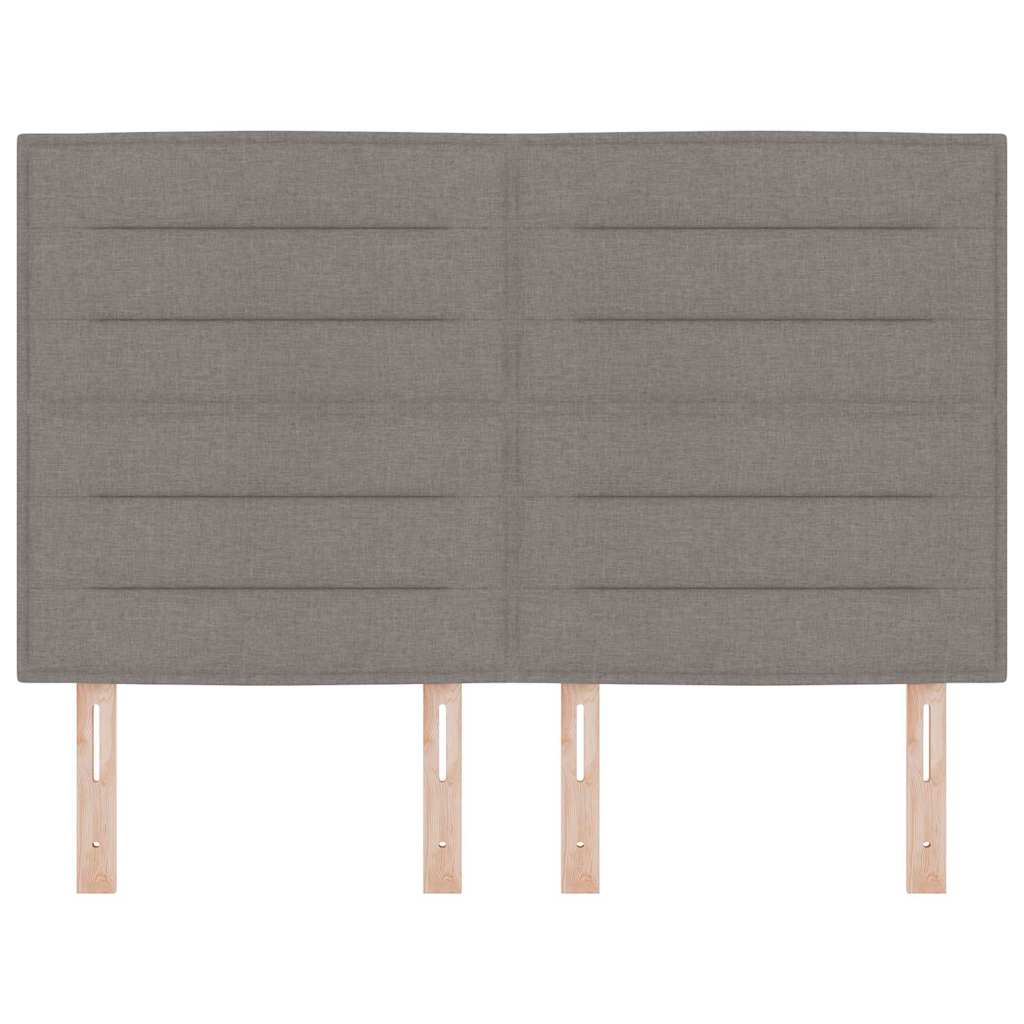 vidaXL Kopfteil mit Kopfteil Taupe 144 cm Kunstleder