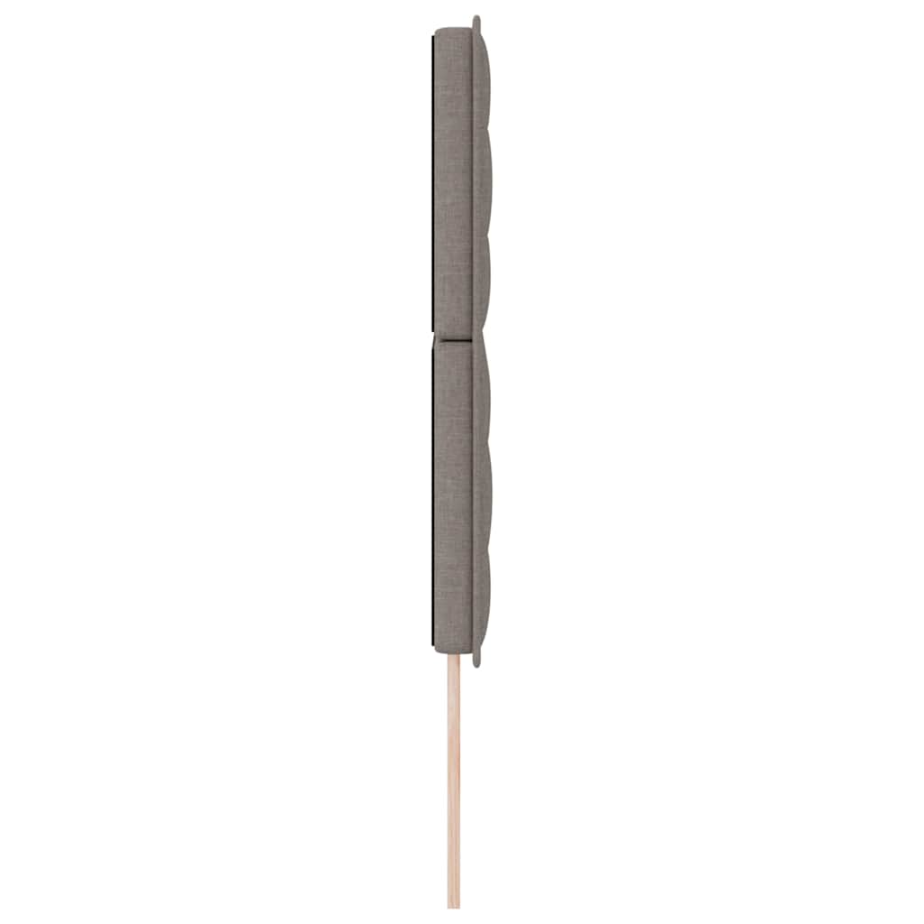 vidaXL Kopfteil mit Kopfteil Taupe 144 cm Kunstleder