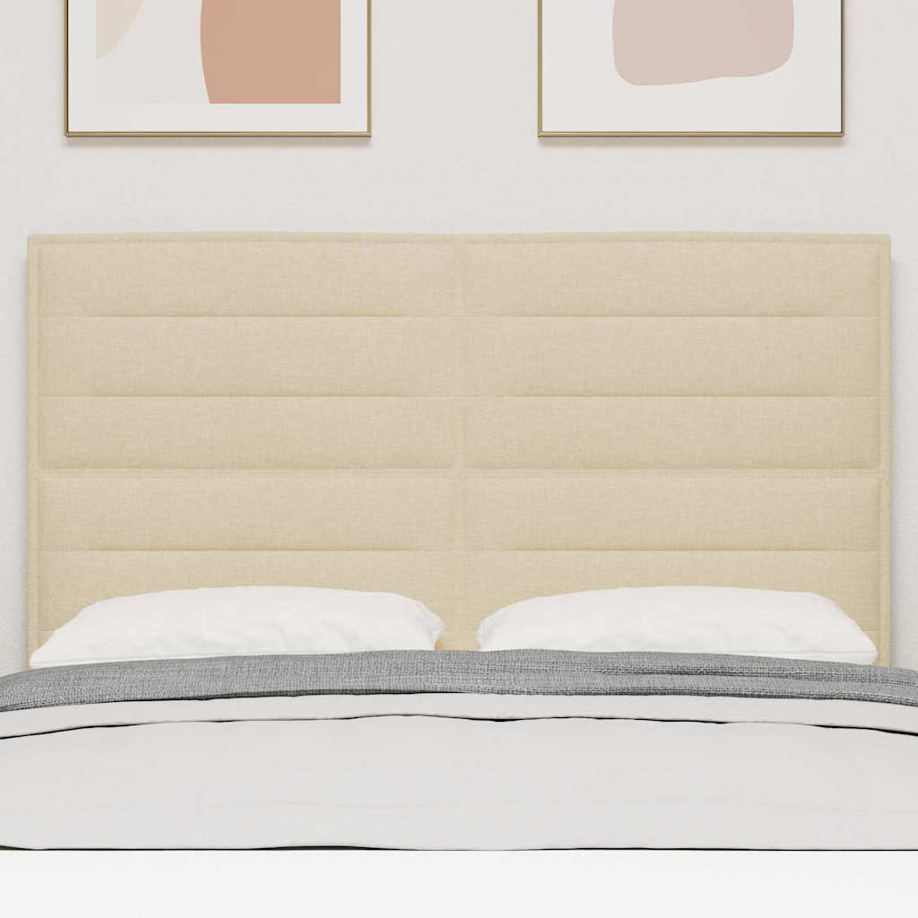 vidaXL Kopfteil mit Kopfteil Creme 144 cm Kunstleder