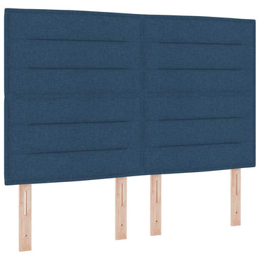 vidaXL Kopfteil mit Kopfteil Blau 144 cm Kunstleder