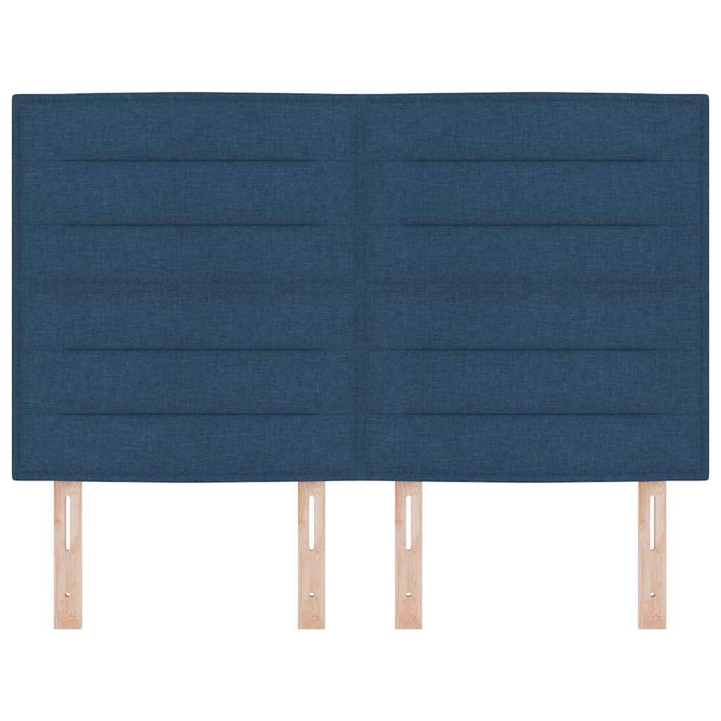 vidaXL Kopfteil mit Kopfteil Blau 144 cm Kunstleder