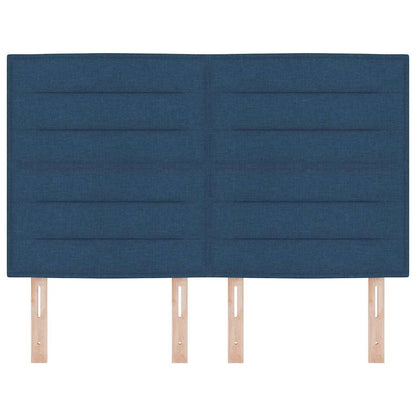 vidaXL Kopfteil mit Kopfteil Blau 144 cm Kunstleder