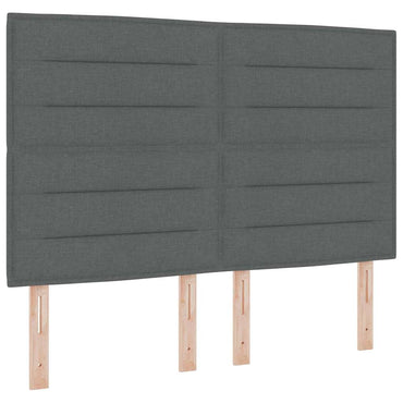 vidaXL Kopfteil mit Kopfteil Dunkelgrau 160 cm Kunstleder