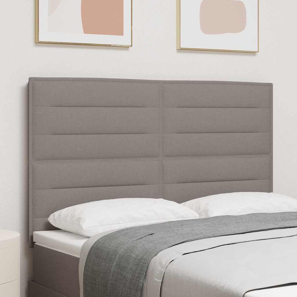 vidaXL Kopfteil mit Kopfteil Taupe 160 cm Kunstleder