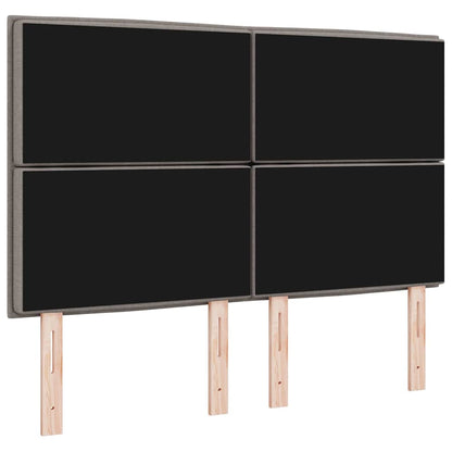 vidaXL Kopfteil mit Kopfteil Taupe 160 cm Kunstleder