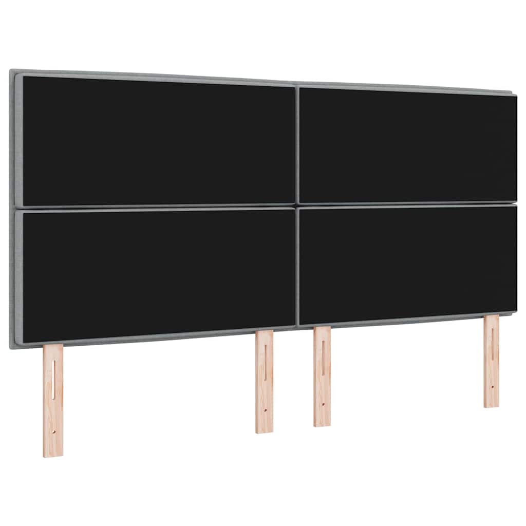 vidaXL Kopfteil mit Kopfteil Hellgrau 180 cm Kunstleder