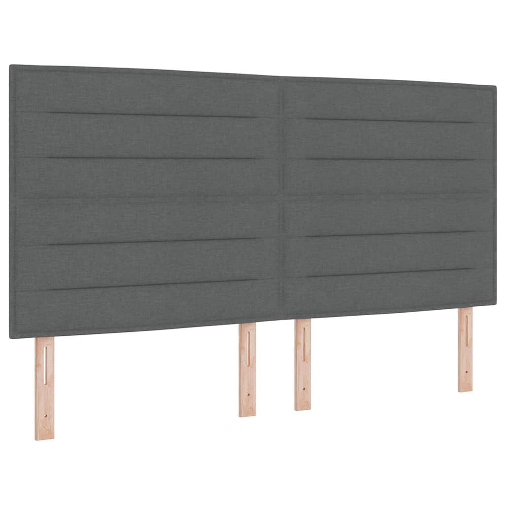 vidaXL Kopfteil mit Kopfteil Dunkelgrau 180 cm Kunstleder