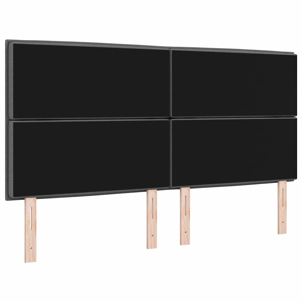 vidaXL Kopfteil mit Kopfteil Dunkelgrau 180 cm Kunstleder