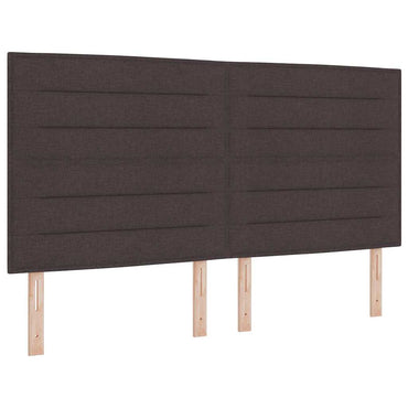 vidaXL Kopfteil mit Kopfteil Dunkelbraun 180 cm Kunstleder