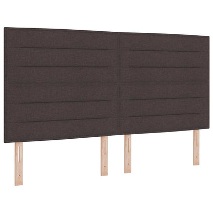 vidaXL Kopfteil mit Kopfteil Dunkelbraun 180 cm Kunstleder