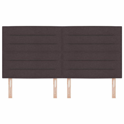 vidaXL Kopfteil mit Kopfteil Dunkelbraun 180 cm Kunstleder
