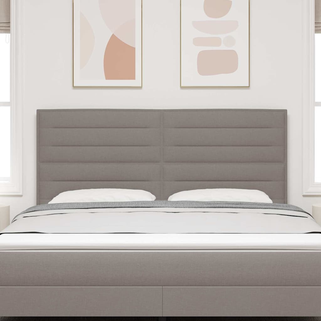 vidaXL Kopfteil mit Kopfteil Taupe 180 cm Kunstleder