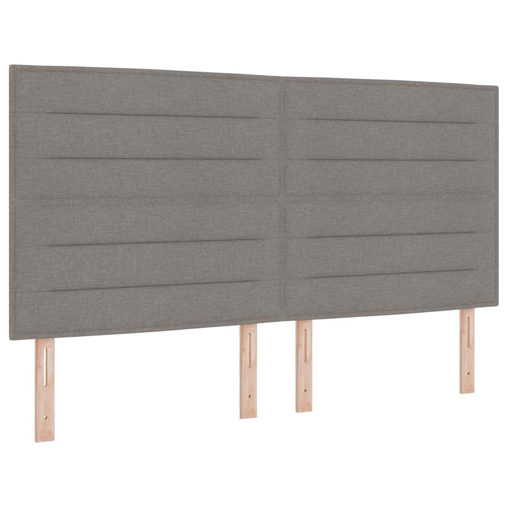 vidaXL Kopfteil mit Kopfteil Taupe 180 cm Kunstleder