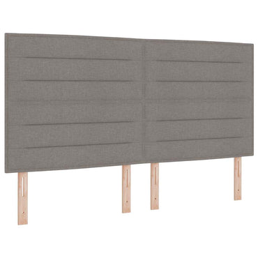 vidaXL Kopfteil mit Kopfteil Taupe 180 cm Kunstleder