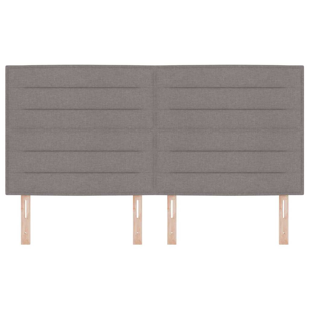 vidaXL Kopfteil mit Kopfteil Taupe 180 cm Kunstleder