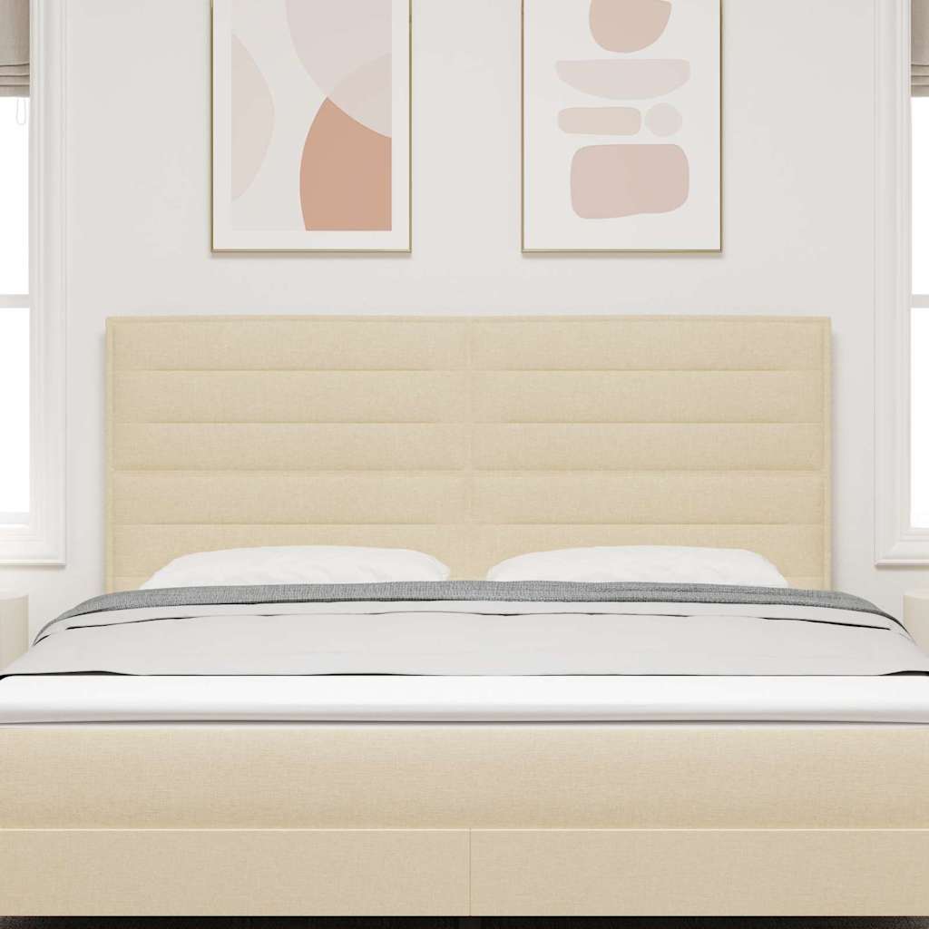 vidaXL Kopfteil mit Kopfteil Creme 180 cm Kunstleder