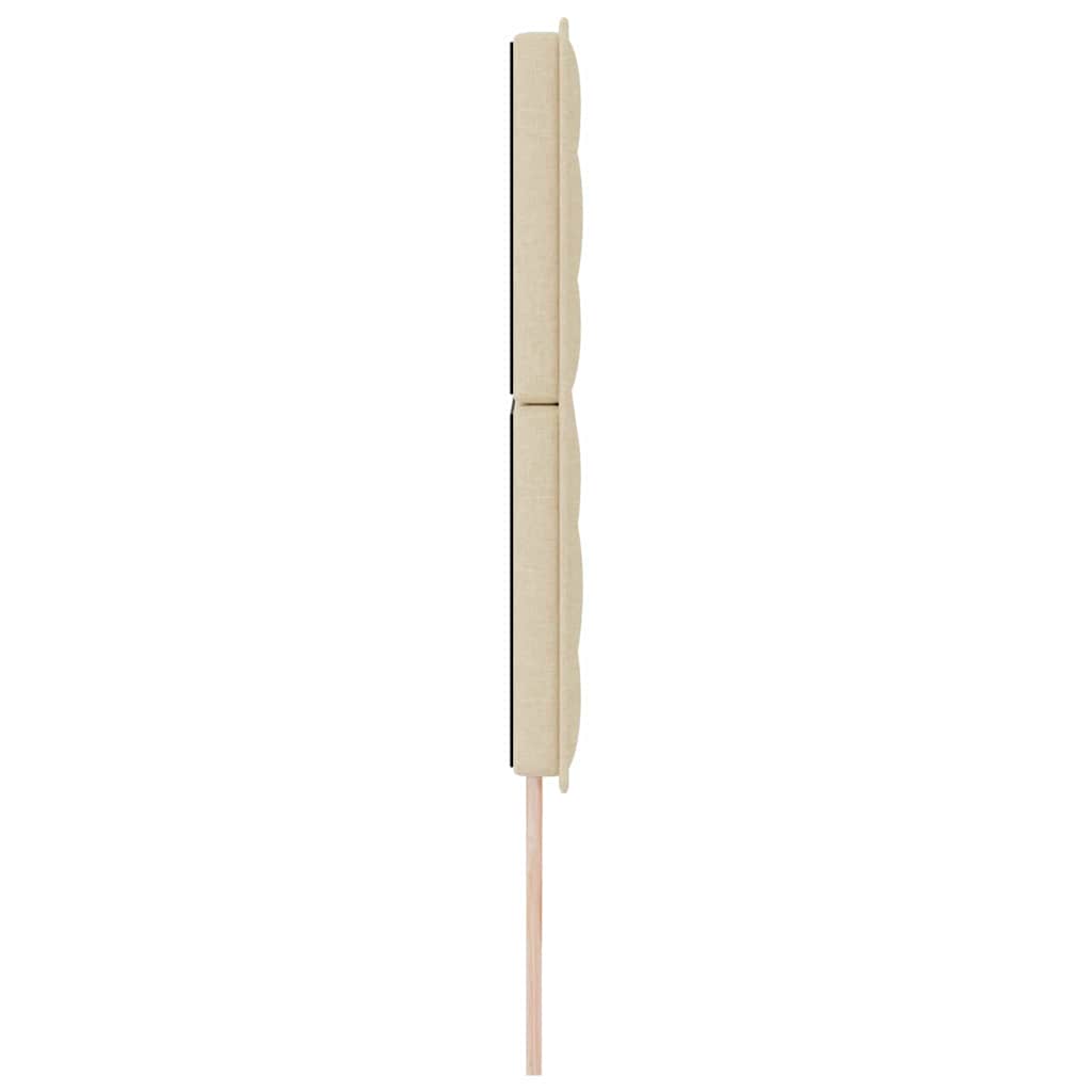 vidaXL Kopfteil mit Kopfteil Creme 180 cm Kunstleder
