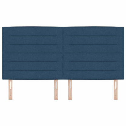 vidaXL Kopfteil mit Kopfteil Blau 180 cm Kunstleder