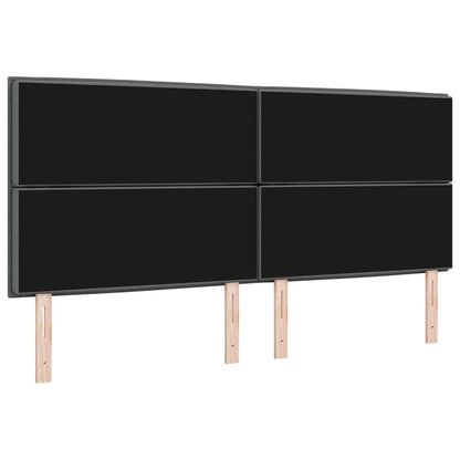 vidaXL Kopfteil mit Kopfteil Dunkelgrau 200 cm Kunstleder
