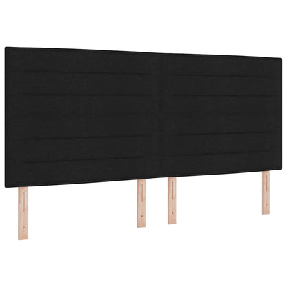 vidaXL Kopfteil mit Kopfteil Schwarz 200 cm Kunstleder