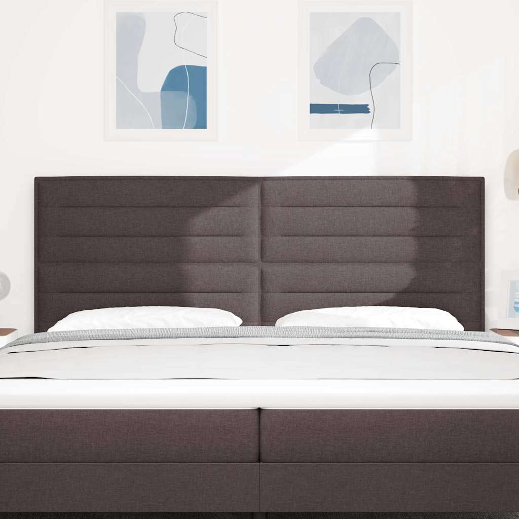 vidaXL Kopfteil mit Kopfteil Dunkelbraun 200 cm Kunstleder