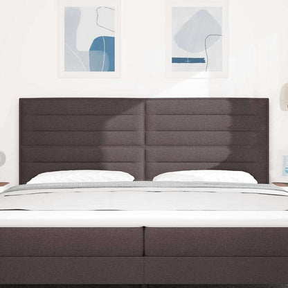 vidaXL Kopfteil mit Kopfteil Dunkelbraun 200 cm Kunstleder