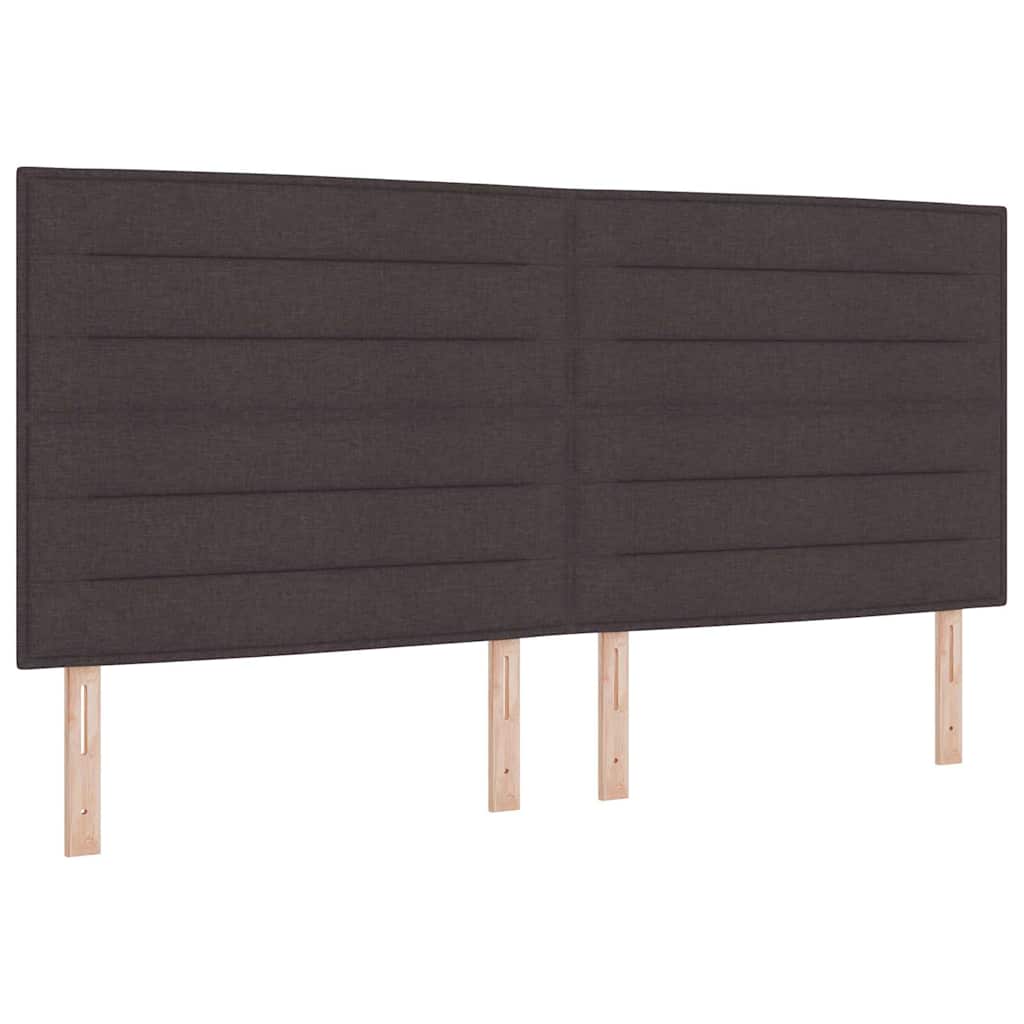 vidaXL Kopfteil mit Kopfteil Dunkelbraun 200 cm Kunstleder