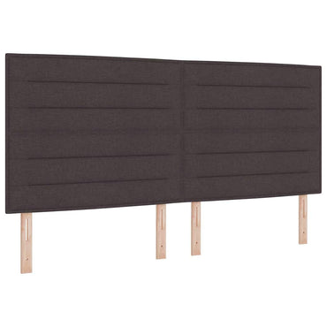 vidaXL Kopfteil mit Kopfteil Dunkelbraun 200 cm Kunstleder