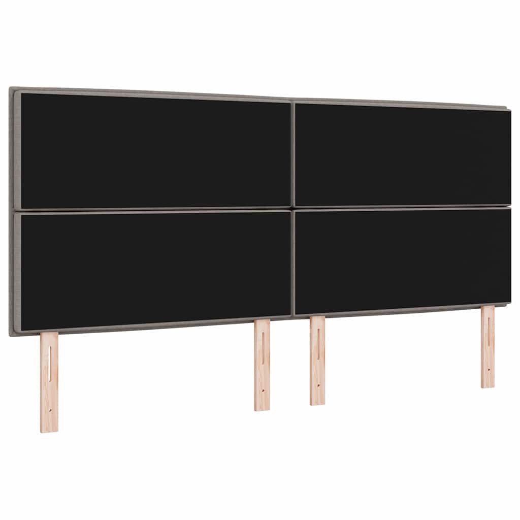 vidaXL Kopfteil mit Kopfteil Taupe 200 cm Kunstleder