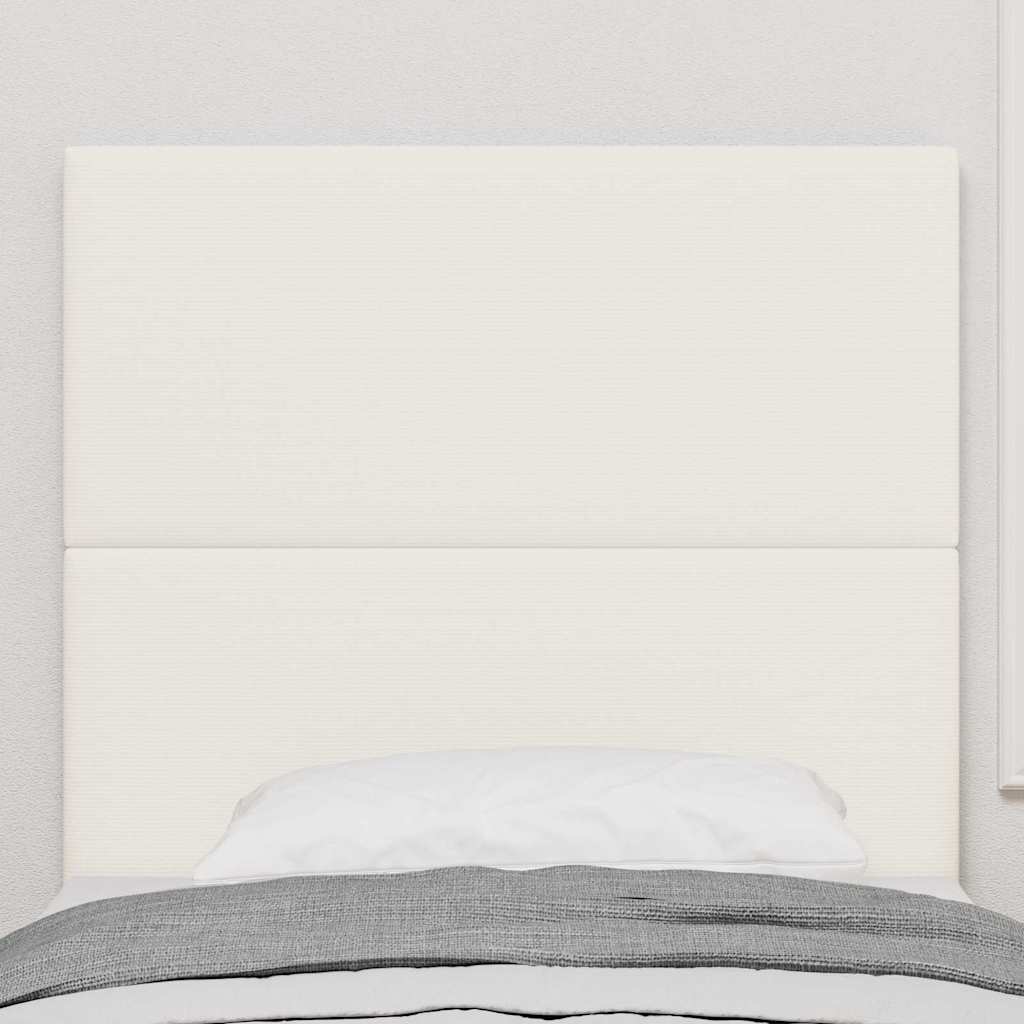 vidaXL Kopfteil mit Kopfteil Creme 80 cm Kunstleder