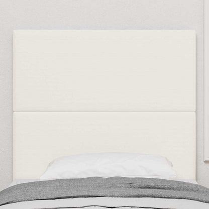 vidaXL Kopfteil mit Kopfteil Creme 80 cm Kunstleder