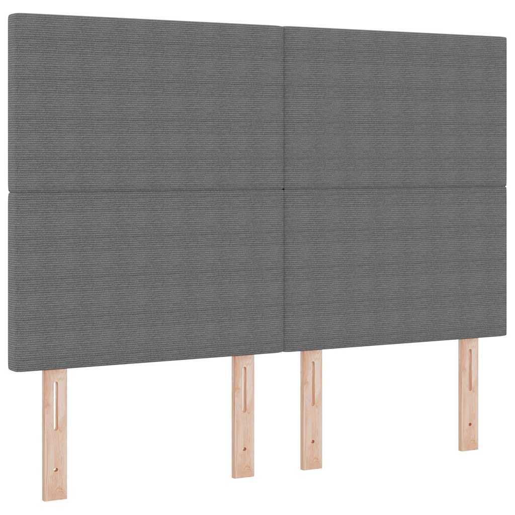vidaXL Kopfteil mit Kopfteil Hellgrau 144 cm Kunstleder