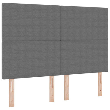 vidaXL Kopfteil mit Kopfteil Hellgrau 144 cm Kunstleder