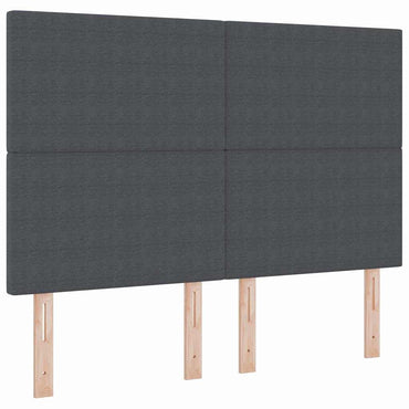 vidaXL Kopfteil mit Kopfteil Dunkelgrau 160 cm Kunstleder