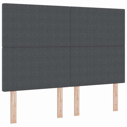 vidaXL Kopfteil mit Kopfteil Dunkelgrau 160 cm Kunstleder