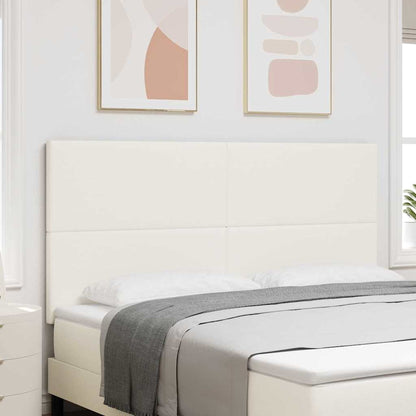 vidaXL Kopfteil mit Kopfteil Creme 180 cm Kunstleder