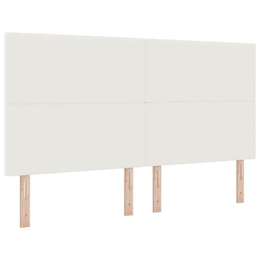 vidaXL Kopfteil mit Kopfteil Creme 180 cm Kunstleder