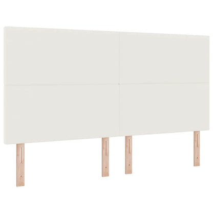 vidaXL Kopfteil mit Kopfteil Creme 180 cm Kunstleder
